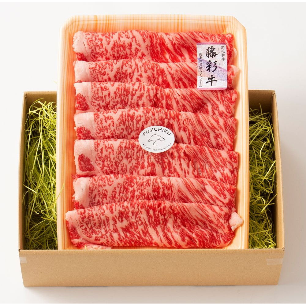 熊本 「フジチク」 藤彩牛ロースすき焼き・しゃぶしゃぶ用 ローススライス500g