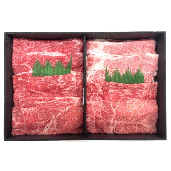 近江牛&神戸ビーフ すきやき食べ比べセット(合計500g)