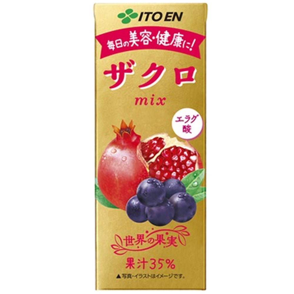 伊藤園ザクロmix紙パック200ml×24本×2ケース(48本)