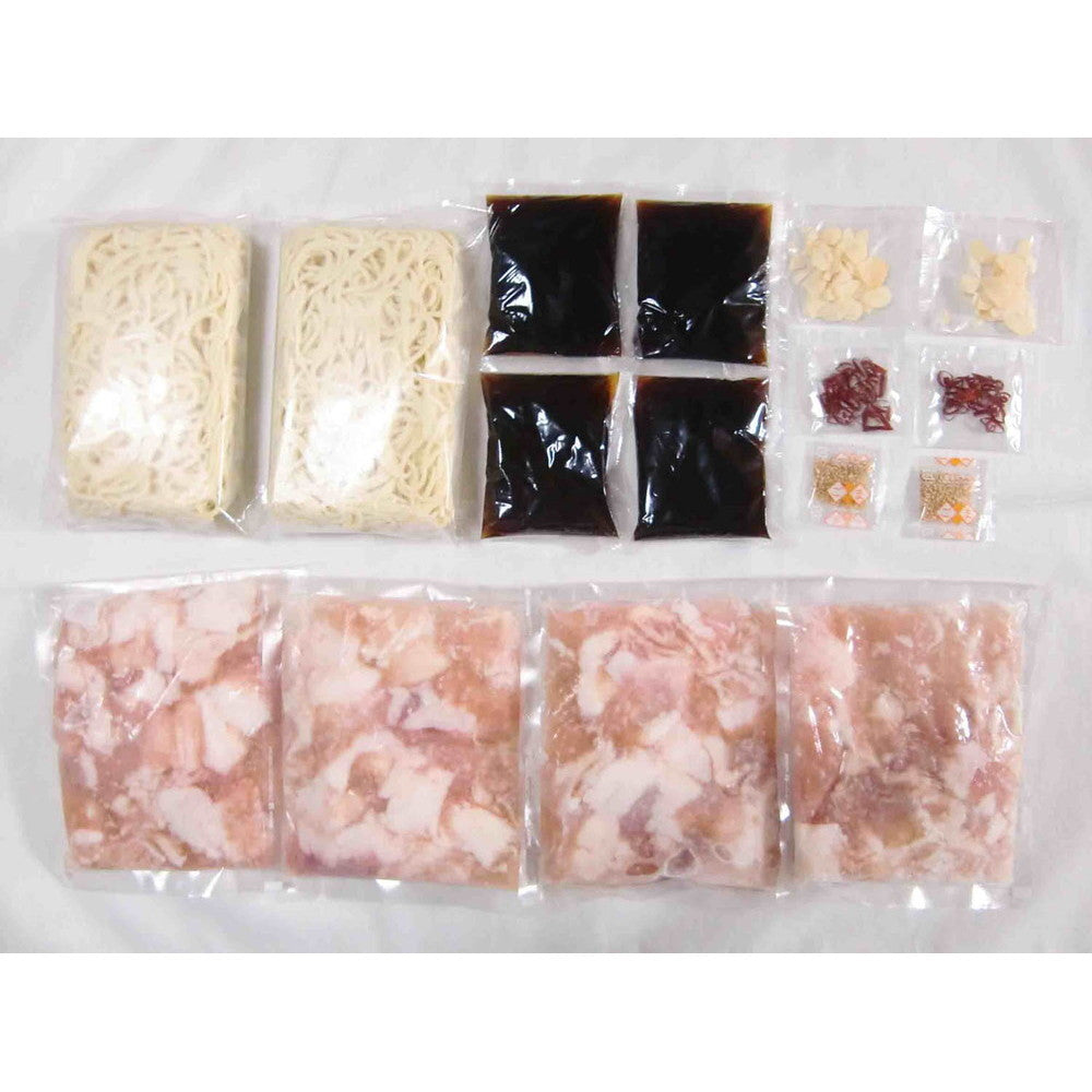 福岡 博多 牛もつ鍋セット(スープ85g×4袋 牛もつ肉100g×4袋 等)