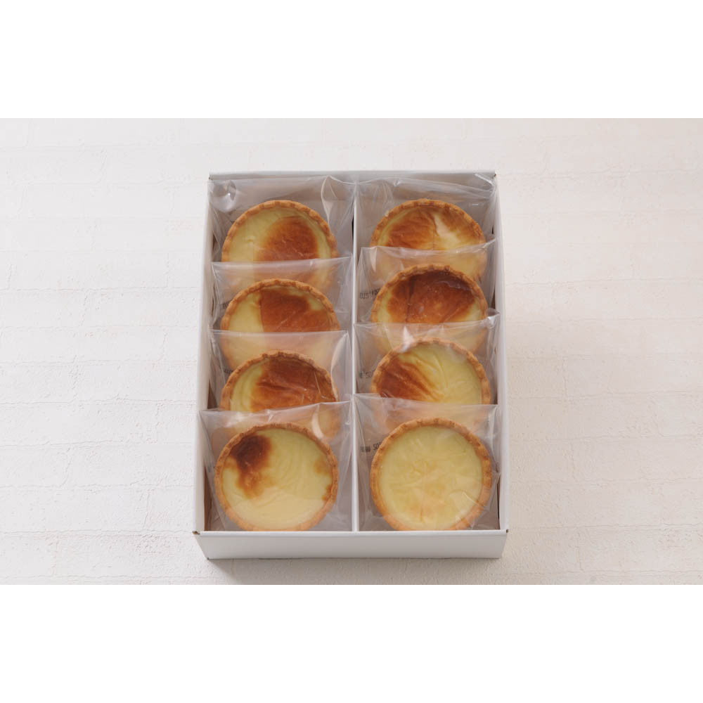 北海道 十勝ブラウンスイス乳焼プリンタルト【8個】