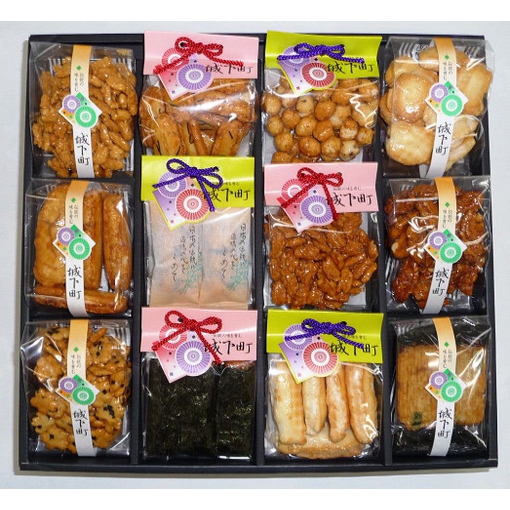 埼玉「七越製菓」 城下町 (おかき あられ詰め合わせ)【12袋】