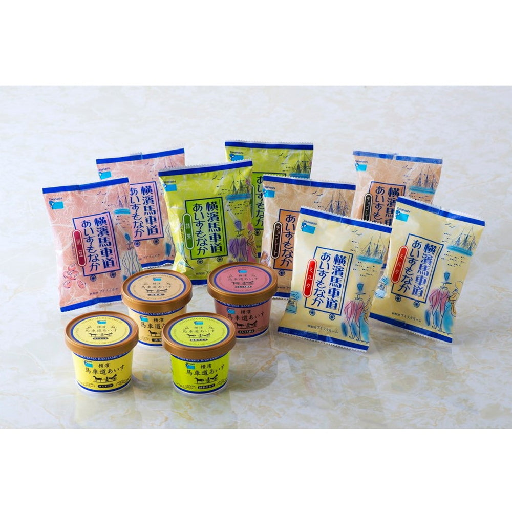横濱馬車道あいす&もなかセット 12個