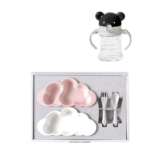 【ギフトカード】10 mois(ディモワ)マママンマ プレートセット＆マグ ピンク