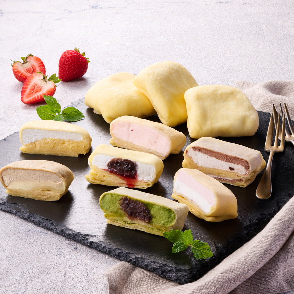 【ギフトカード】創業70余年 「和田又」　7種の手包みもちっとクレープ　10個