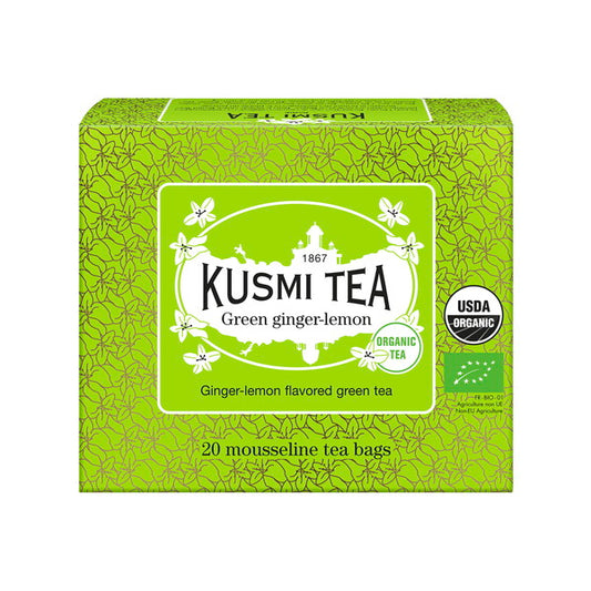 KUSMI TEA グリーンジンジャーレモン 20ティーバッグ 2個セット