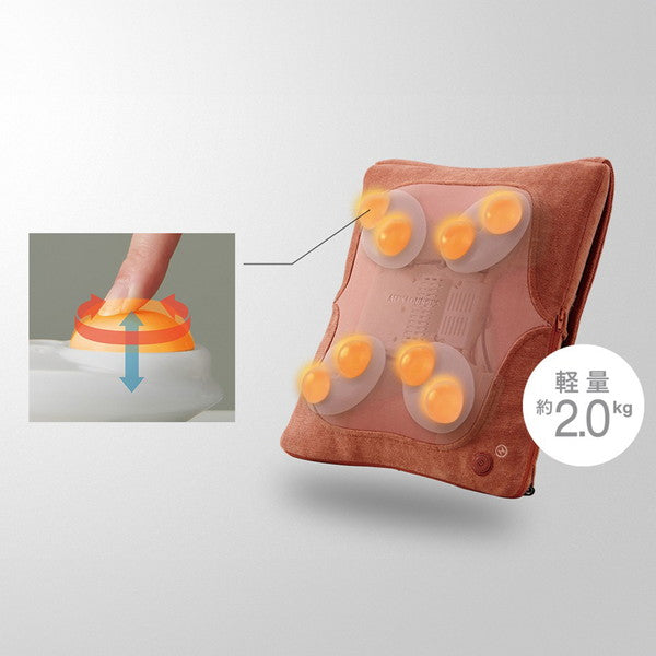 アテックスルルド プレミアムマッサージクション ダブルもみAX-HC319br（オレンジブラウン）