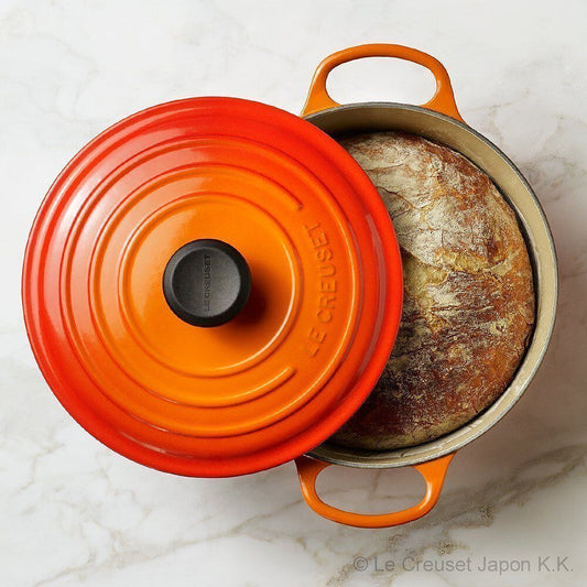 【ギフトカード】ル・クルーゼ シグニチャーココット・ロンド　20cm(オレンジ)