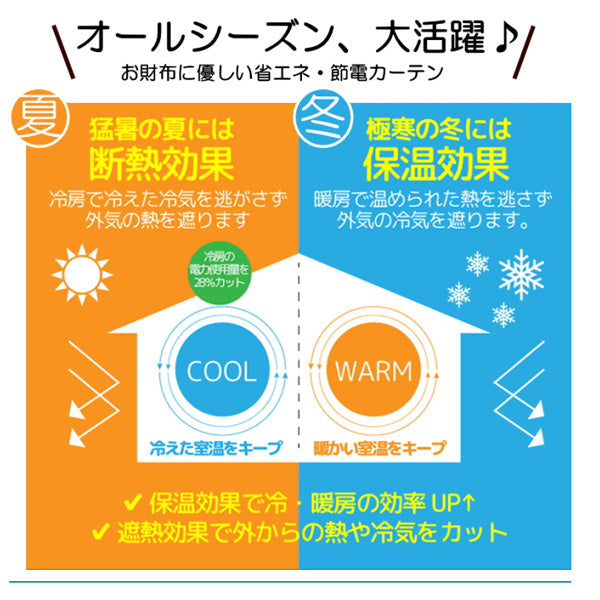 TEIJIN 帝人 遮熱・保温・UVカット・透け防止 多機能レースカーテン2枚組【100×228cm/2枚】