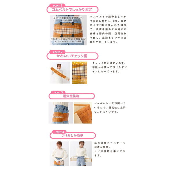 辻希美 プロデュース 骨盤バンド カーブルベルト プロテクト【L-LL】