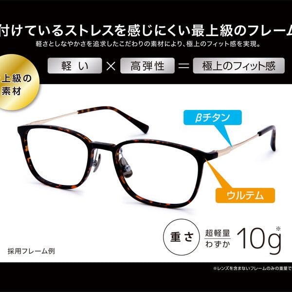 ミエルPro［累進多焦点シニアグラス］UW001-BK(ブラック)