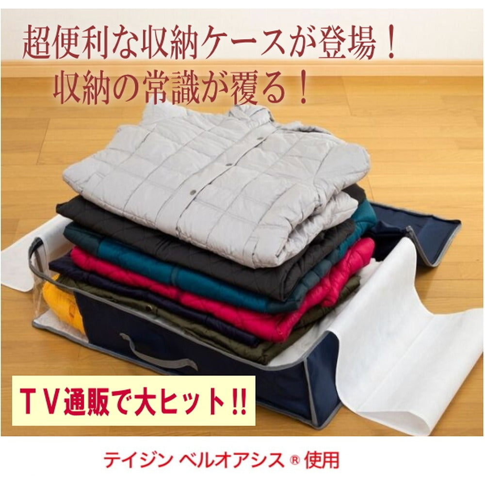 TEIJIN 乾っとデオケースLight【深型サイズ】（2個セット）ベージュ