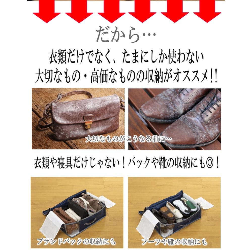 TEIJIN 乾っとデオケースLight【深型サイズ】（2個セット）ベージュ