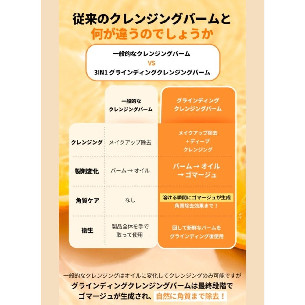 LALARECIPE ゆずビタC 3in1 ゴマージュクレンジングバーム 50ml