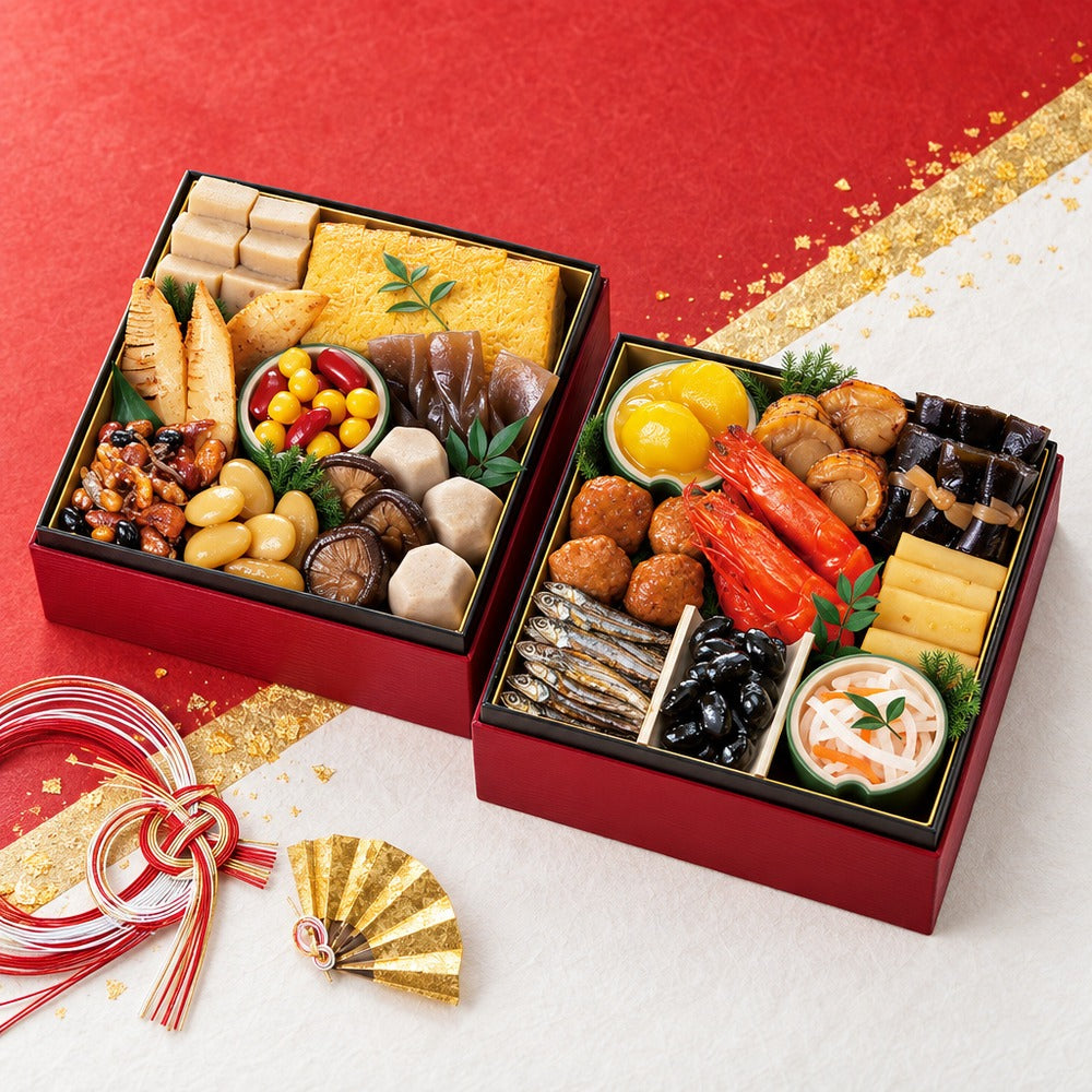 カモ井　和風おせちセット朱竹【18品】