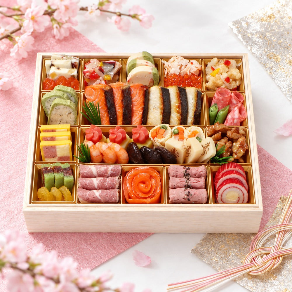 【冷蔵】「わらびの里」 料亭おせちオードブル1段重【26品】