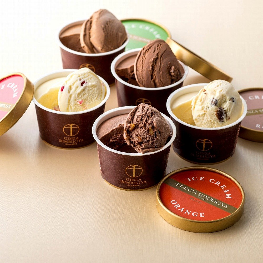 【ギフトカード】「銀座千疋屋」 銀座ショコラアイス5種 (10個セット)