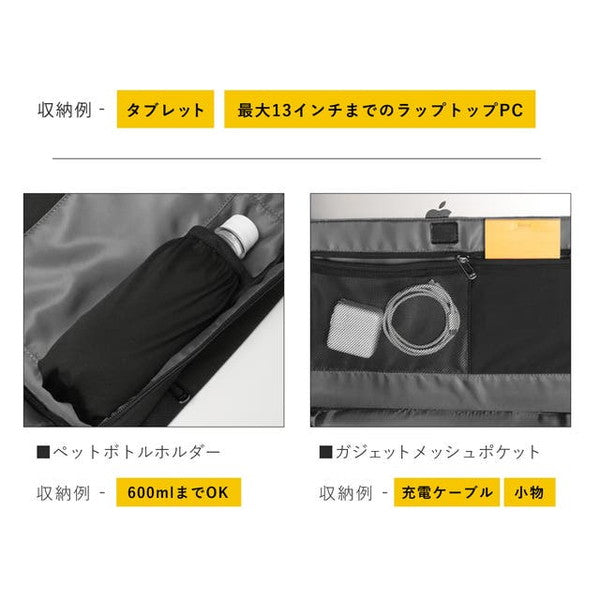 NIID × SACS BARコラボ 3way ビジネスバッグ