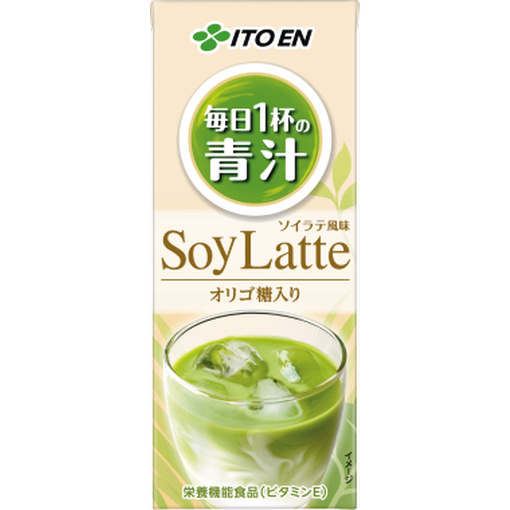 伊藤園毎日1杯の青汁ソイラテ紙パック200ml×24本×4ケース(96本)