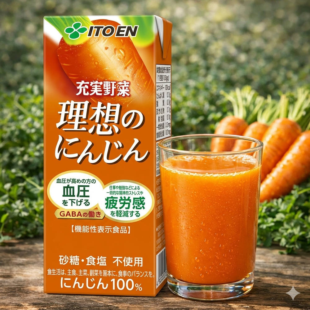 伊藤園充実野菜理想のにんじん紙パック200ml×24本×2ケース(48本)