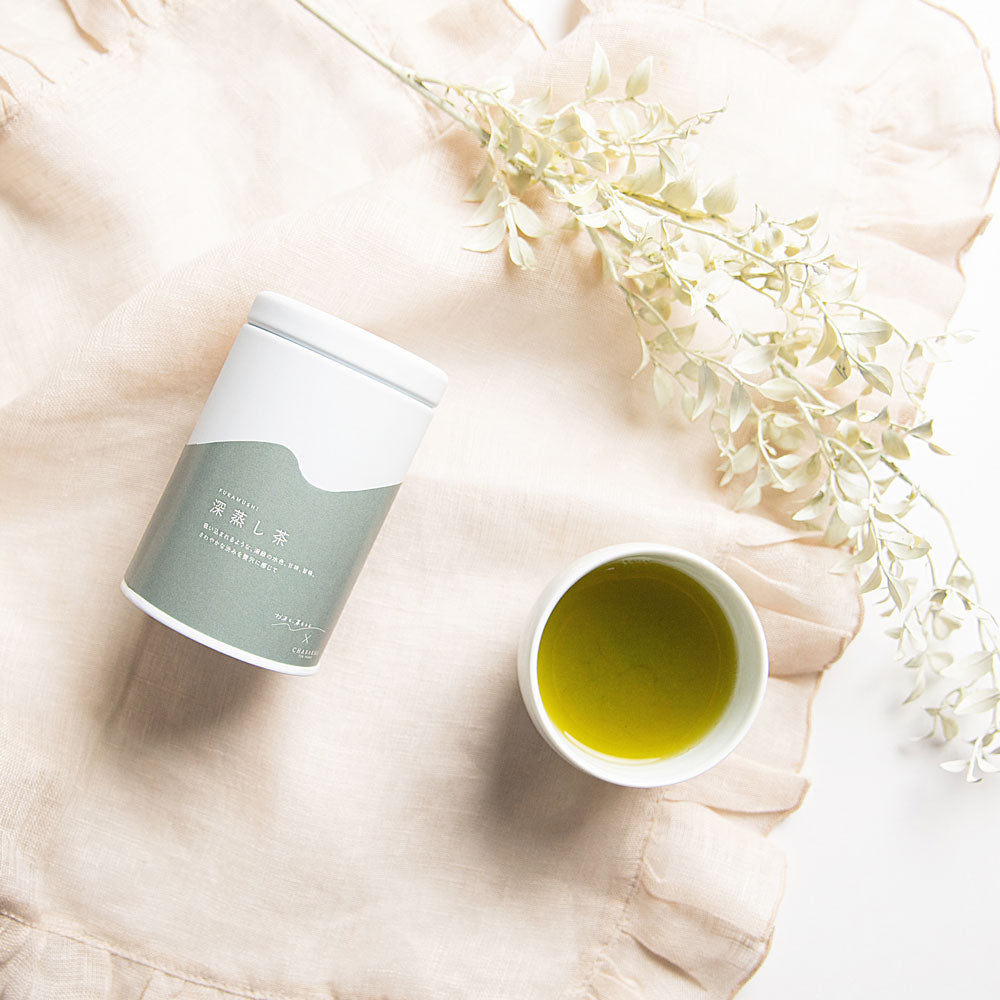 【ギフトカード】お茶と、暮らしと ティータイムセット 深蒸し茶ティーバッグ缶・Teaミルクジャム130g(抹茶＋煎茶)