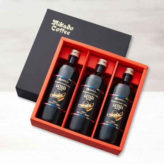 ミカド珈琲 プレミアムアイスコーヒー無糖720ml 3本セット