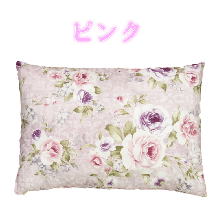 洗える 枕 ウォッシャブル ポリエステル枕 まくら マクラ 低め 約43×63cm　ピンク