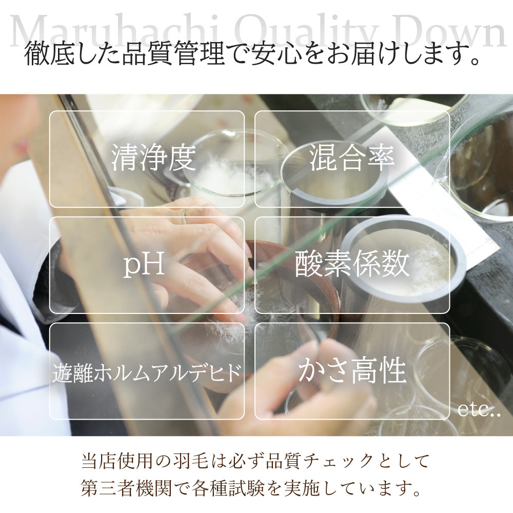 ハンガリー産ホワイトダックダウン85％ 羽毛肌掛け布団 セミダブル ブルー