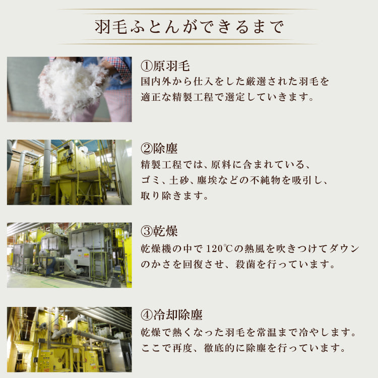 ハンガリー産ホワイトダックダウン85％ 羽毛肌掛け布団 ダブル ブルー