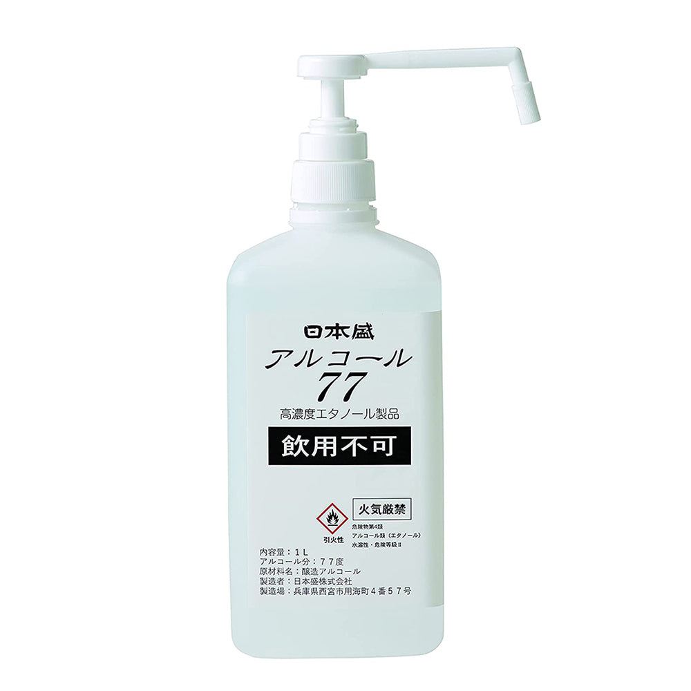 「日本盛」アルコール77(手指消毒用アルコール)【1L x 6本】