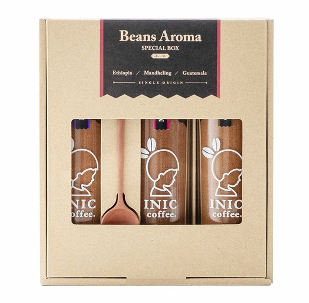 【ギフトカード】INIC coffee　ドリップドコーヒーパウダー　ビーンズアロマ　スペシャルボックス 001(55gx３本)