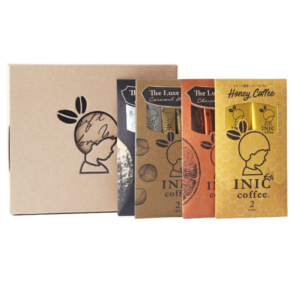 【ギフトカード】INIC coffee　ドリップドコーヒーパウダー　ラテ好きのためのコーヒーセット
