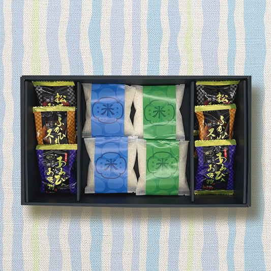 新潟米食べくらべ・お吸物ギフトセット（米4合・お吸い物）