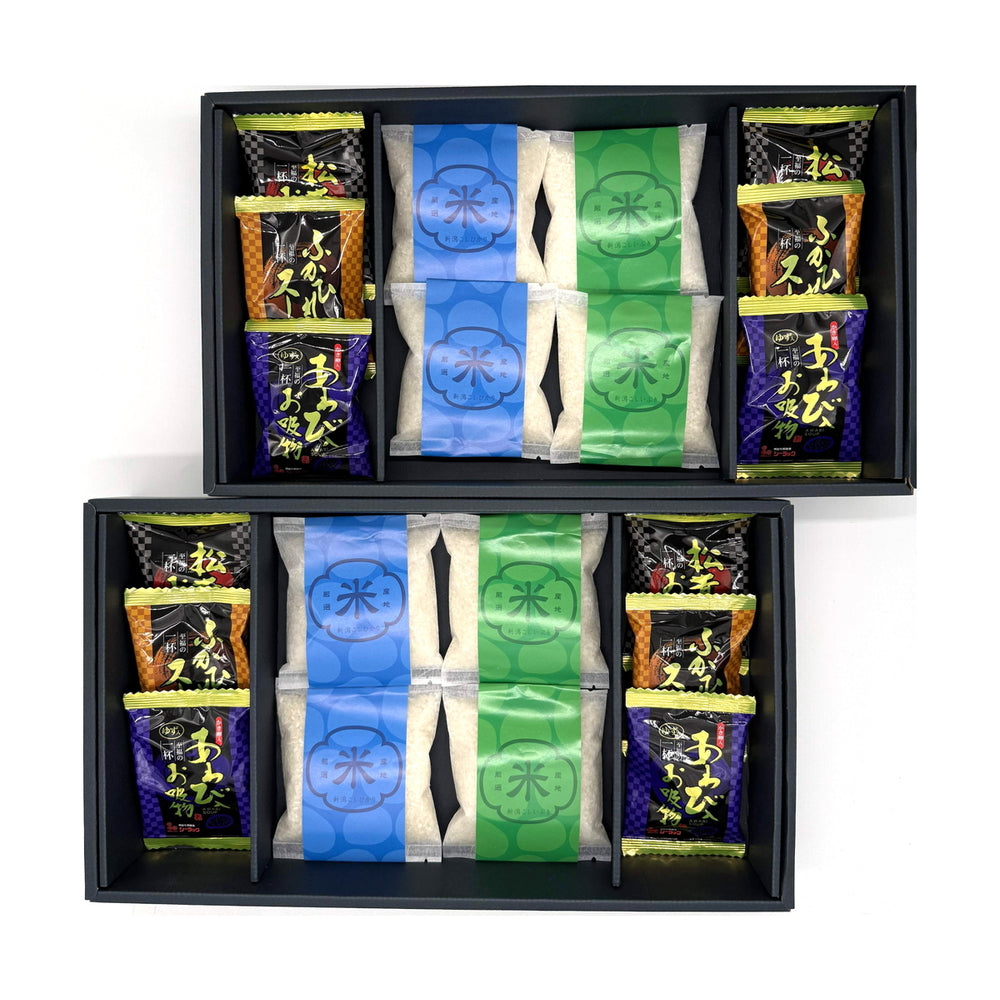 新潟米食べくらべ・お吸物ギフトセット（米8合・お吸い物）