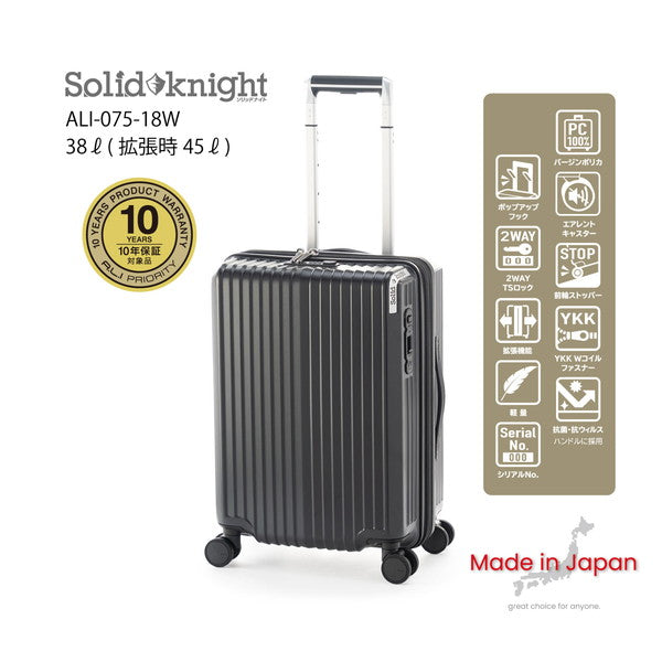 アジアラゲージ Solid Knight ALI-075-18W【3～4泊】38+7L(マットシャンパン)