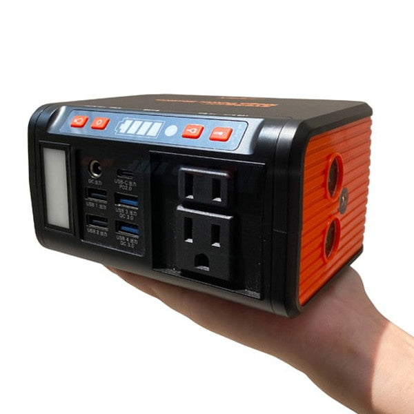 EVERBright メガパワーステーションワンボックスセット(大容量ポータブル電源/ソーラーパネル)