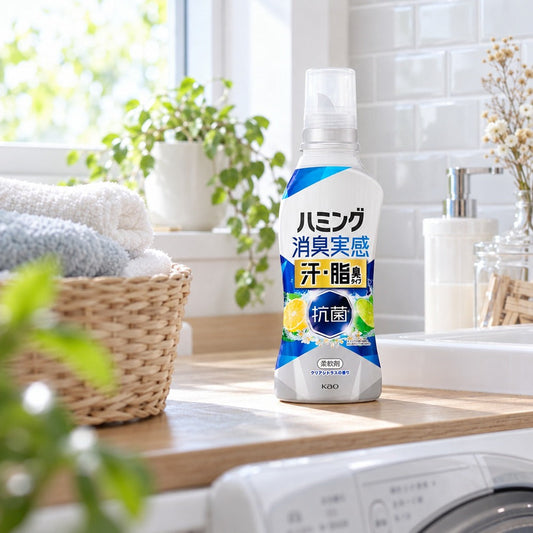 ハミング　消臭実感　汗・脂臭タイプ　クリアシトラスの香り　本体　500ml【24個】