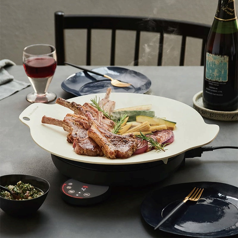 【ギフトカード】recolte(レコルト) 卓上IHクッキンググリドル グレー