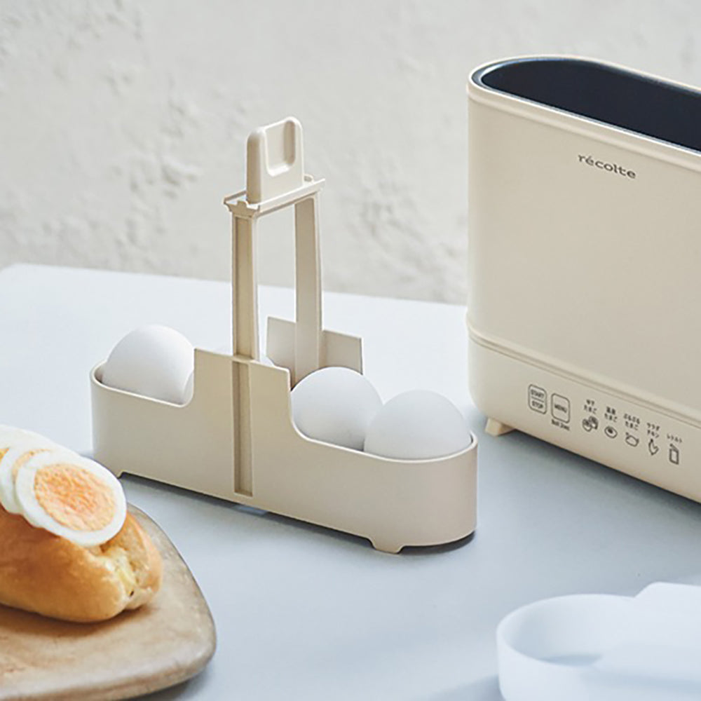 【ギフトカード】recolte(レコルト)エッグ&ボイルクッカー クリームホワイト