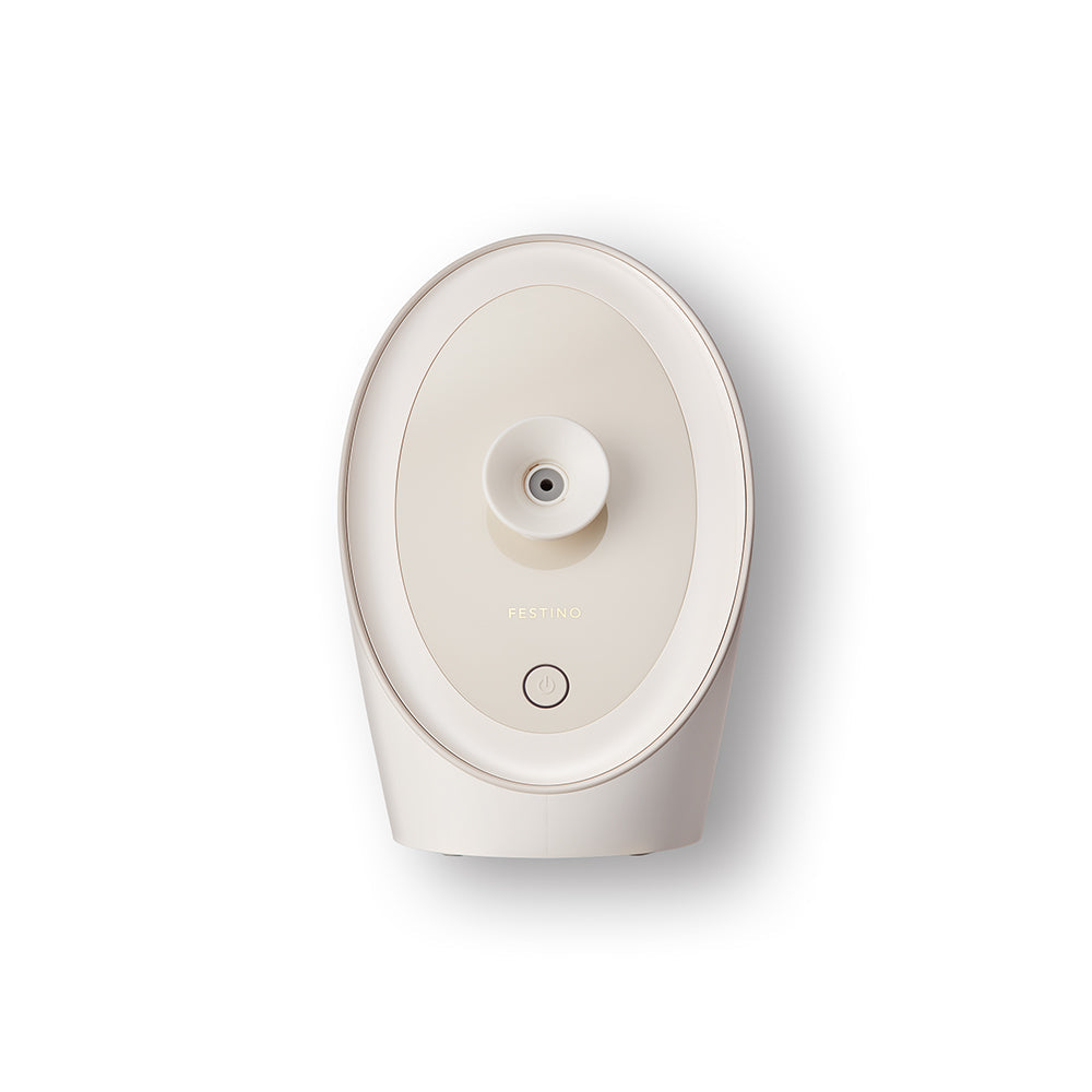 【ギフトカード】FESTINO(フェスティノ) フェイシャル アロマ ナノスチーマー ホワイト