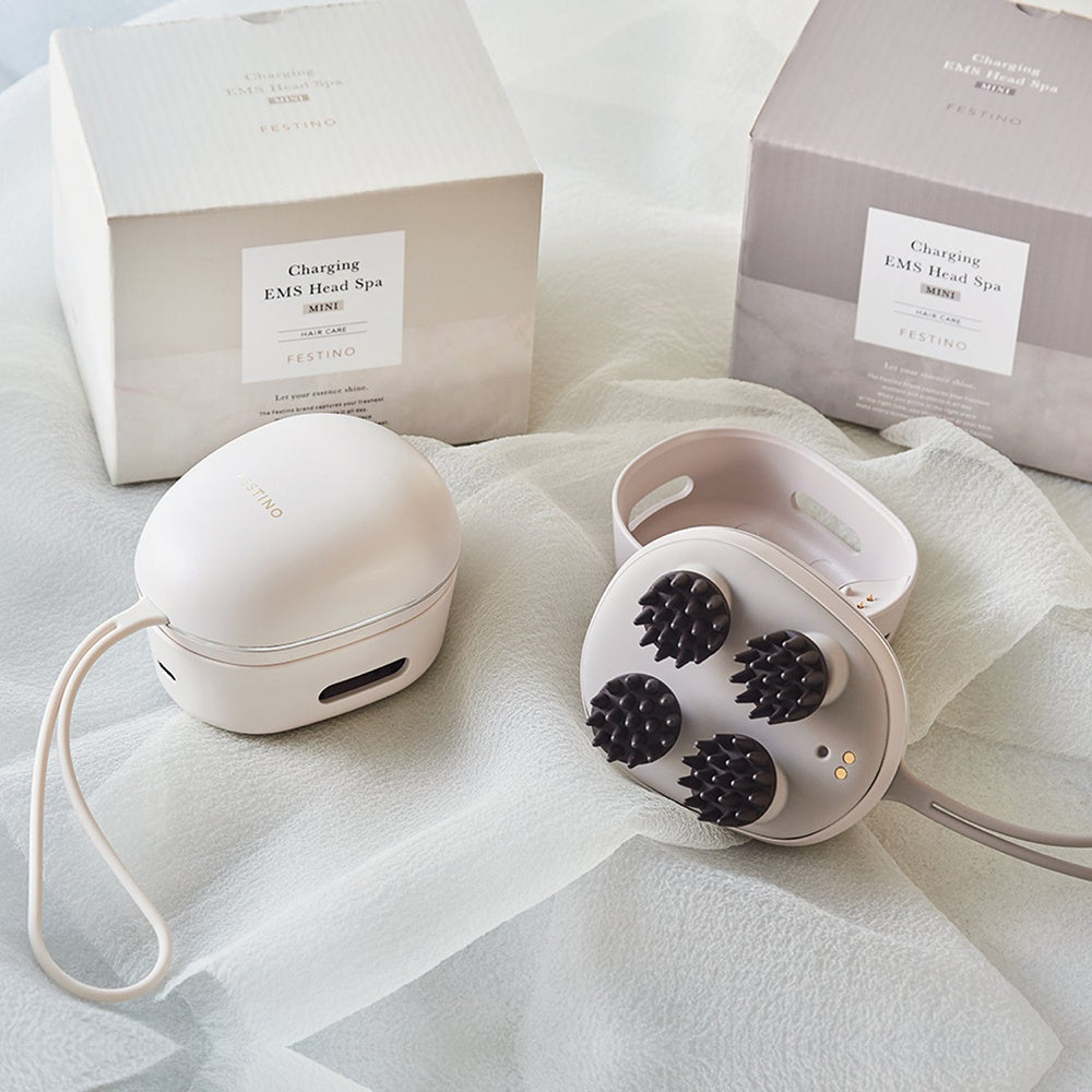 【ギフトカード】FESTINO(フェスティノ) 充電式 EMSヘッドスパ ミニ ホワイト