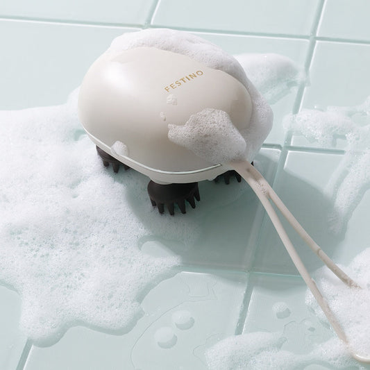 【ギフトカード】FESTINO(フェスティノ) 充電式 EMSヘッドスパ ミニ サンドベージュ