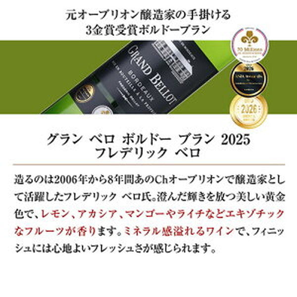 ボルドー＆ガスコーニュ　ブラン6本【常温便】