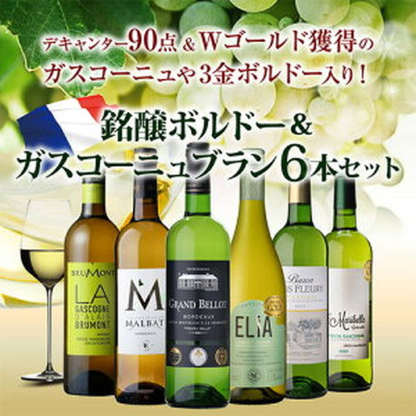 ボルドー＆ガスコーニュ　ブラン6本【クール便】