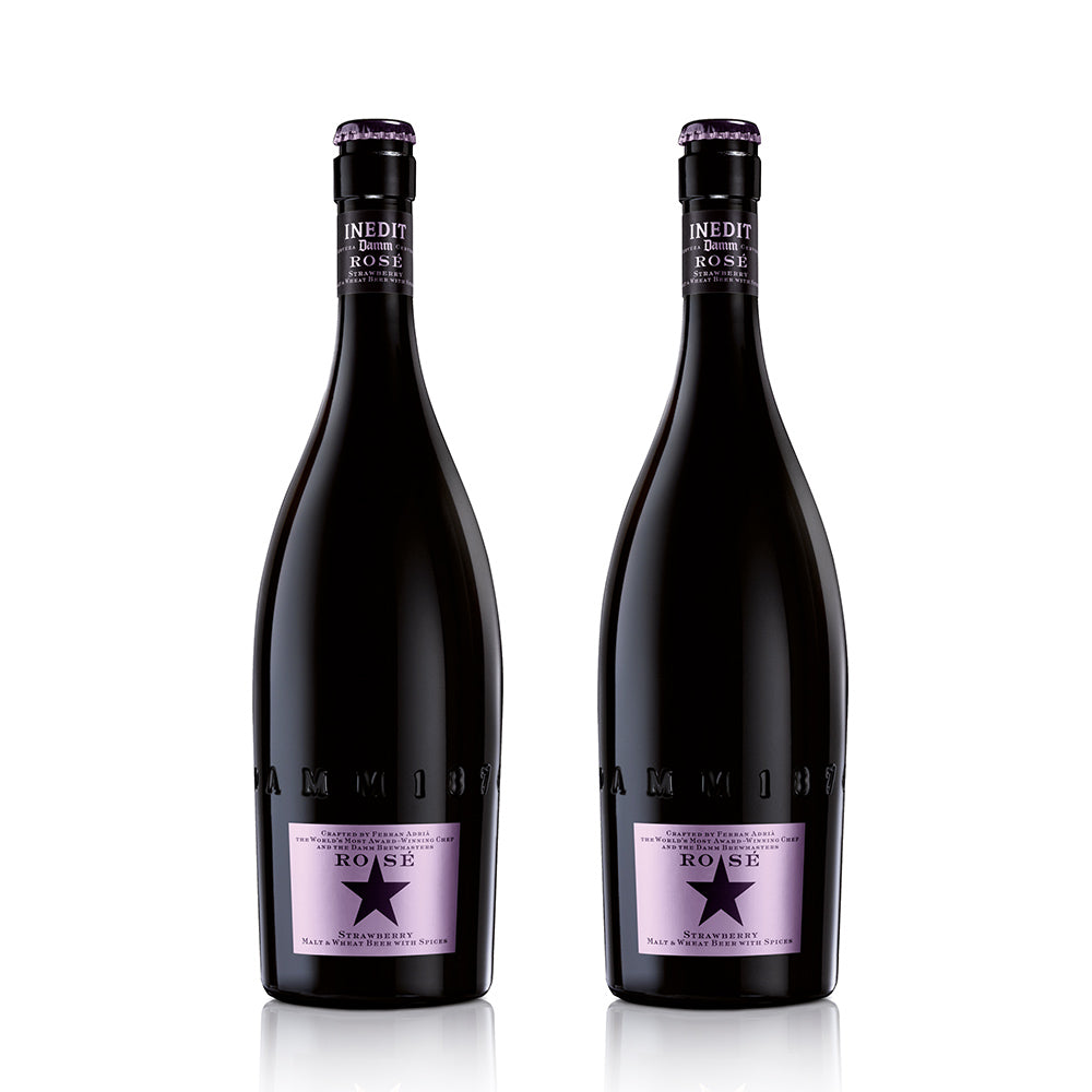 【ギフトカード】バルセロナNo1ブルワリーDAM社の「イネディット」プレミアムビール 　ロゼ2本