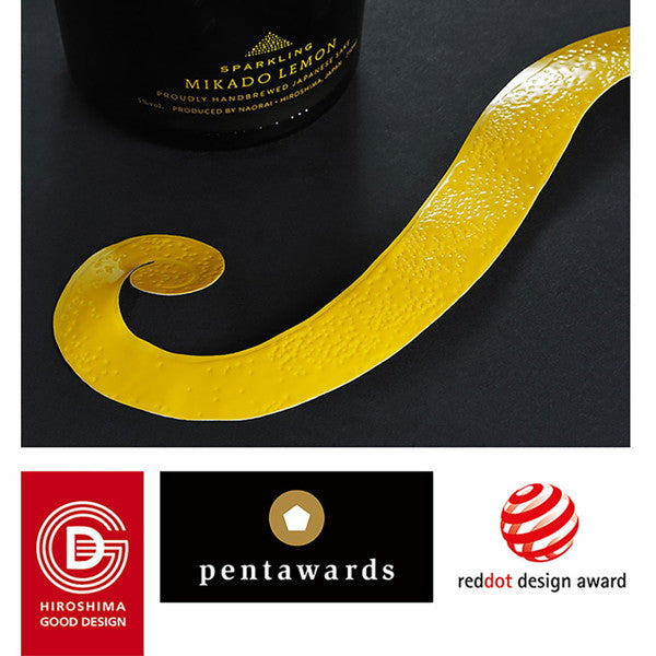 【ギフトカード】スパークリングレモン酒 ミカドレモン/ MIKADO LEMON Sparkling lemon sake(750ml 化粧箱入り)