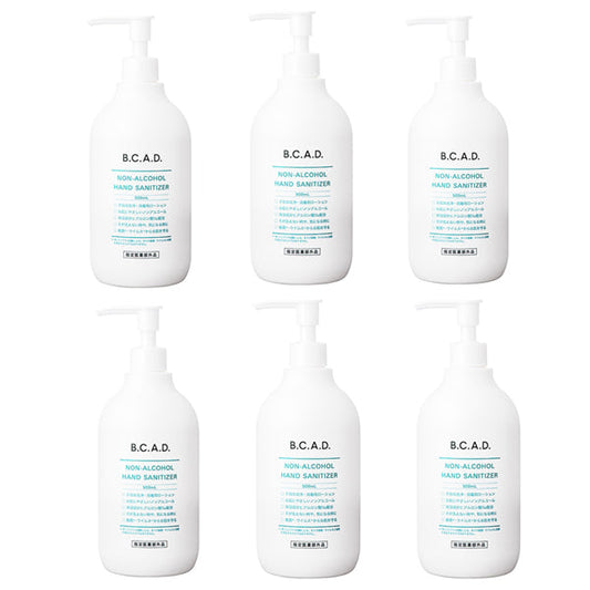 BCADノンアルコールハンドサニタイザー 500ml (6個セット)