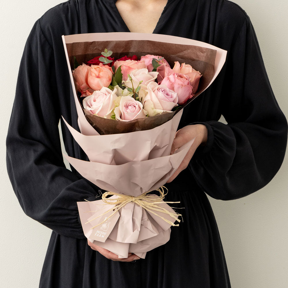 【ギフトカード】ホシファーム フリルブーケ(スイート12本)