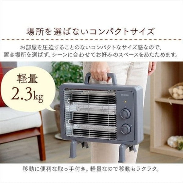 アイリスオーヤマ 遠赤外線電気ストーブ(ピンク)
